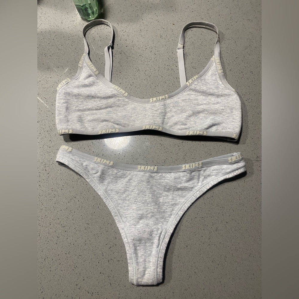 Skims bralette and thong